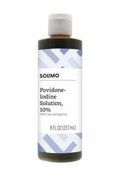 Amazon Brand - Solimo First Aid Antiseptic, 10% Povidone Iodine Solution, 8 fl oz