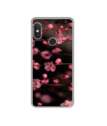 Amazon Brand - Solimo Designer Pink Flowers UV Printed Soft Back Case Mobile Cover for Mi Redmi Note 5 Pro