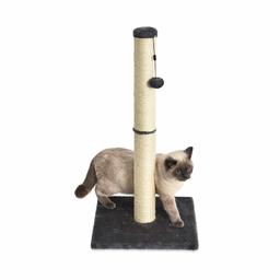 Amazon Basics Cat Tower Medium Gray Scratch Post 16.1 x 16.1 x 31.9 inches (41 x 41 x 8