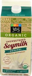 365 Everyday Value, Organic Soymilk Unsweetened, 64 fl oz