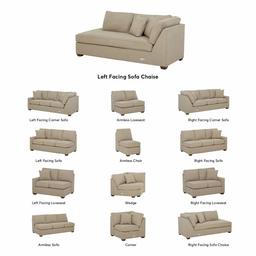 Amazon Brand – Stone & Beam Bagley Sectional Component, Left-Facing Sofa Chaise, Fabric, 41