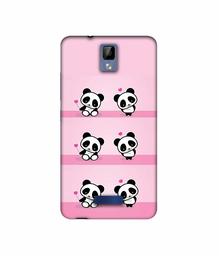 Amazon Brand - Solimo Designer Panda Pattern UV Printed Soft Back Case Mobile Cover for Gionee P7 Max