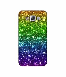 Amazon Brand - Solimo Designer Multicolor Stars 3D Printed Hard Back Case Mobile Cover for Samsung Galaxy E7