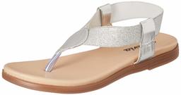 Flavia Women's Silver Fashion Sandals-7 UK (39 EU) (8 US) (FL155/SLV)