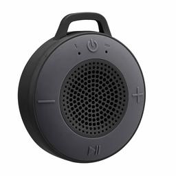 AmazonBasics Wireless Shower Speaker with 5W Driver, Suction Cup, Built-in Mic - Black