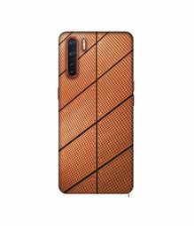 Amazon Brand - Solimo Designer Leather Texture 3D Printed Hard Back Case Mobile Cover for Oppo A91