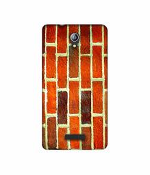 Amazon Brand - Solimo Designer Brick Texture 3D Printed Hard Back Case Mobile Cover for Micromax Canvas Pace 4G Q416