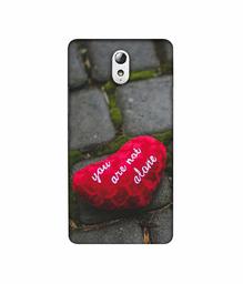 Amazon Brand - Solimo Designer You are Not Alone 3D Printed Hard Back Case Mobile Cover for Lenovo Vibe P1M