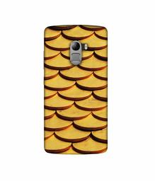 Amazon Brand - Solimo Designer Wooden Semi Circle Texture 3D Printed Hard Back Case Mobile Cover for Lenovo K4 Note