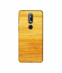 Amazon Brand - Solimo Designer Yellow Brush Texture 3D Printed Hard Back Case Mobile Cover for Nokia 7.1