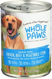 WHOLE PAWS Chicken, Beef & Vegetable Stew Dog Food, 13.2 OZ