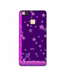 Amazon Brand - Solimo Designer Sparkling Stars 3D Printed Hard Back Case Mobile Cover for Huawei P9 lite