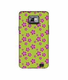 Amazon Brand - Solimo Designer Pink Flower Patterns 3D Printed Hard Back Case Mobile Cover for Samsung Galaxy S2