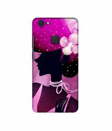 Amazon Brand - Solimo Designer Lady Vectors 3D Printed Hard Back Case Mobile Cover for Vivo V7 Plus