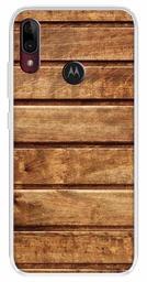 Amazon Brand - Solimo Designer Multicolor Wooden Design Printed Soft Back Case Mobile Cover for Motorola Moto E6s / Motorola Moto E6 Plus