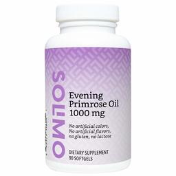 Amazon Brand - Solimo Evening Primrose Oil 1000 mg, 90 Softgels, One Month Supply