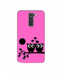 Amazon Brand - Solimo Designer Love Birds Vector 3D Printed Hard Back Case Mobile Cover for LG K7