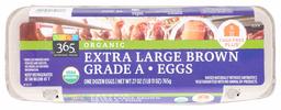 365 Everyday Value, Organic Extra Large Brown Grade A Eggs, 12 ct