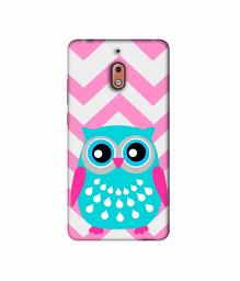 Amazon Brand - Solimo Designer Sky Blue Owl 3D Printed Hard Back Case Mobile Cover for Nokia 2.1