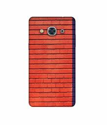 Amazon Brand - Solimo Designer Red and Purple Brick 3D Printed Hard Back Case Mobile Cover for Samsung Galaxy J3 Pro