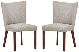 Amazon Brand – Rivet Tina Mid-Century Modern Curve Back Dining Room Kitchen Chairs, 25