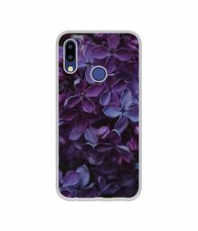 Amazon Brand - Solimo Designer Purple Flowers UV Printed Soft Back Case Mobile Cover for Tecno Camon i2