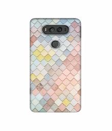 Amazon Brand - Solimo Designer Small Squre Texture 3D Printed Hard Back Case Mobile Cover for LG V20