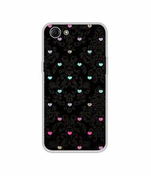 Amazon Brand - Solimo Designer Heart Texture UV Printed Soft Back Case Mobile Cover for Oppo A83