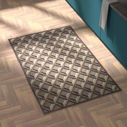 Amazon Brand – Rivet Motion Modern Grid Pop Area Rug, 3' 6