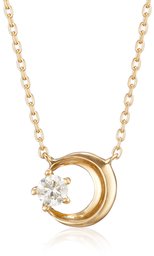 [An AJC Collection] an AJC Collection Diamond K Yellow Gold Moon Motif Necklace 0344 – 1212 – 0018 – 0000 