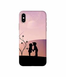 Amazon Brand - Solimo Designer Kiss-ing Couple 3D Printed Hard Back Case Mobile Cover for Apple iPhone Xs Max