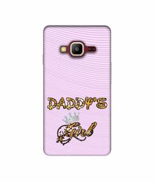 Amazon Brand - Solimo Designer Daddy's Girl in Glitter Pattern 3D Printed Hard Back Case Mobile Cover for Samsung Z2