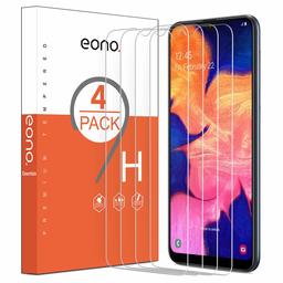 EONO Essentials [4 Pezzi] Pellicola Protettiva per Samsung Galaxy A10 in Vetro Temperato Anti-Graffi Anti-Impronte Durezza 9H Trasparenza 99,99% Senza Bolle