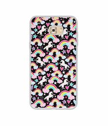 Amazon Brand - Solimo Designer Unicorn Texture UV Printed Soft Back Case Mobile Cover for Samsung Galaxy C7 Pro