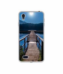 Amazon Brand - Solimo Designer Wooden Beach UV Printed Soft Back Case Mobile Cover for Vivo Y11