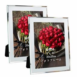 UMI. Essentials 10 x 8 fotoramar glasspeglad bildram 10 x 8 set, 2-pack , bordsskärm