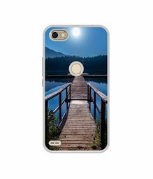 Amazon Brand - Solimo Designer Wooden Beach UV Printed Soft Back Case Mobile Cover for Itel S21