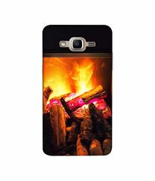 Amazon Brand - Solimo Designer Born Fire 3D Printed Hard Back Case Mobile Cover for Samsung Galaxy J2 Prime