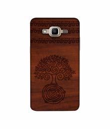 Amazon Brand - Solimo Designer Engraved Patten 3D Printed Hard Back Case Mobile Cover for Samsung Galaxy J2 Prime