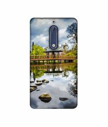 Amazon Brand - Solimo Designer Pebbles 3D Printed Hard Back Case Mobile Cover for Nokia 5