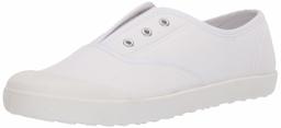 Amazon Essentials Baskets en Toile à Enfiler. Fashion-Sneakers, Blanc, 13 Little Kid