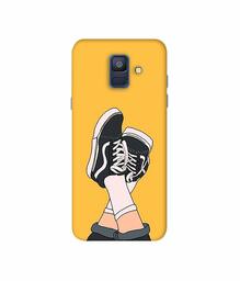 Amazon Brand - Solimo Designer Boy Shoes Pattern 3D Printed Hard Back Case Mobile Cover for Samsung Galaxy A6