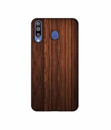 Amazon Brand - Solimo Designer Wooden Texture 3D Printed Hard Back Case Mobile Cover for Samsung Galaxy M30