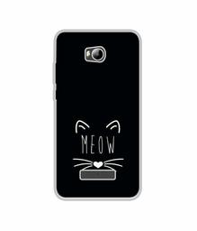 Amazon Brand - Solimo Designer Meow UV Printed Soft Back Case Mobile Cover for Micromax Canvas Spark 3 Q385