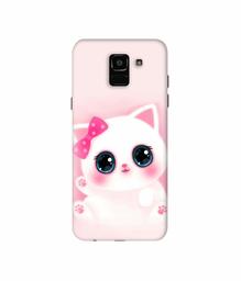 Amazon Brand - Solimo Designer Babby Kitty 3D Printed Hard Back Case Mobile Cover for Samsung Galaxy J6