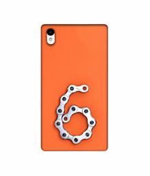 Amazon Brand - Solimo Designer Number Six 3D Printed Hard Back Case Mobile Cover for Sony Xperia Z2