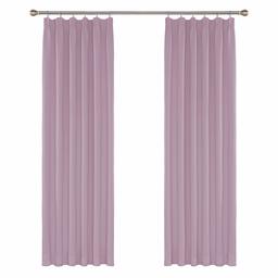 UMI. by Amazon - Cortinas modernas isolamento térmico de sala de estar para janelas quarto moderno com bolso fruncido 2 peças 140 x 245 cm rosa claro