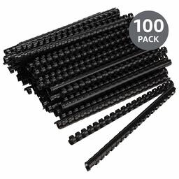 AmazonBasics Plastic Binding Comb, 100pcs/ Box, 21-Holes, 16mm, 120sheets