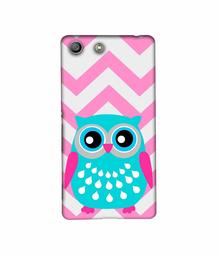 Amazon Brand - Solimo Designer Sky Blue Owl 3D Printed Hard Back Case Mobile Cover for Sony Xperia M5 Dual