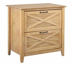 Amazon Brand – Stone & Beam Classic 2-Drawer Lateral File Cabinet, Pine with Metal Hardware, 30